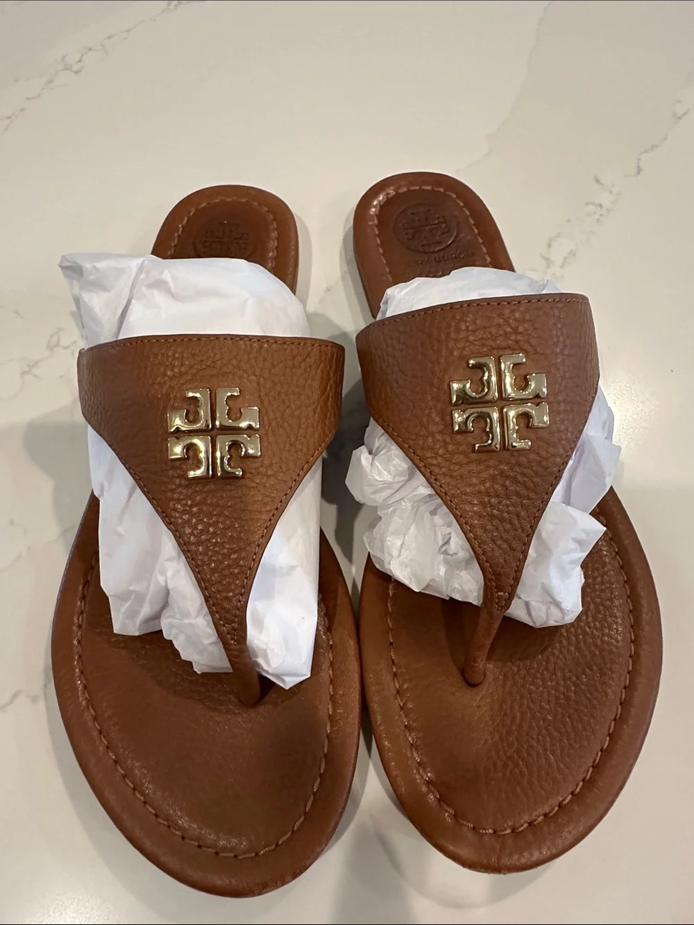 Tory Burch Jolie Thong Sandals (Ivory) Size 9